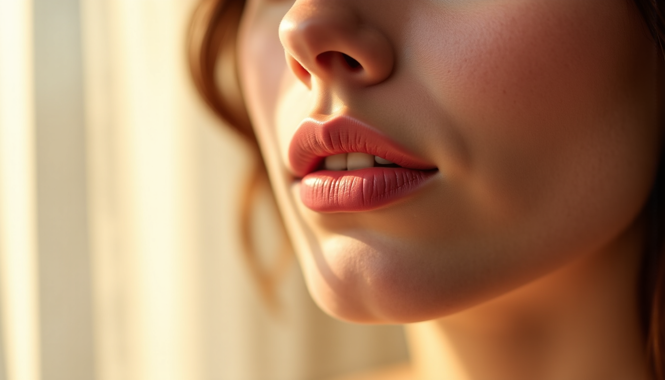 Illustration : sur les lèvres, un baume teinté, un gloss — l'art de sublimer la beauté naturelle sans artifices
