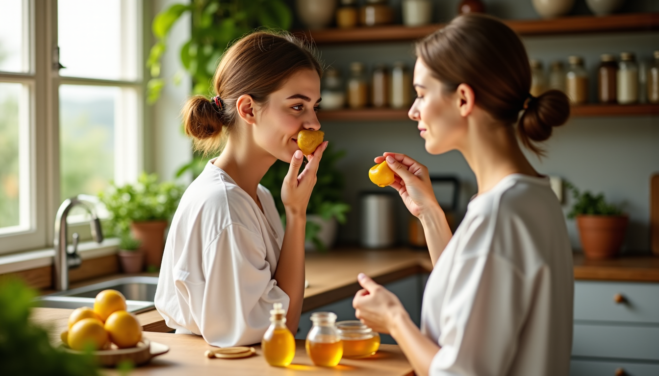 Illustration : ces trésors d'efficacité, souvent présents dans nos cuisines, — l'harmonie naturelle du visage : secrets intemporels