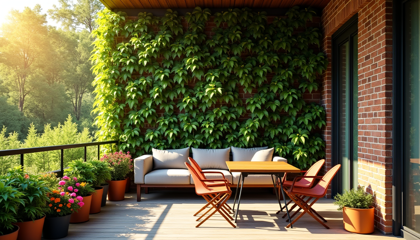 am&eacute;nagement de terrasse : comment rester au frais tout l'&eacute;t&eacute; &mdash; es c&acirc;bles le long d'un mur expos&eacute; au