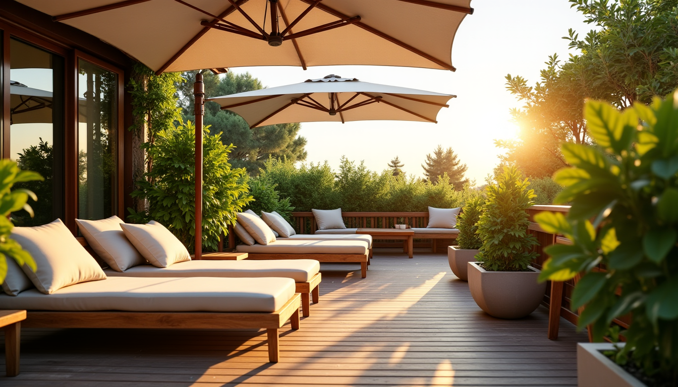 Illustration : &eacute;rieur, id&eacute;alement orientable, peut cr&eacute;er un flux d'air &mdash; am&eacute;nagement de terrasse : comment rester au frais tout l'&eacute;t&eacute;