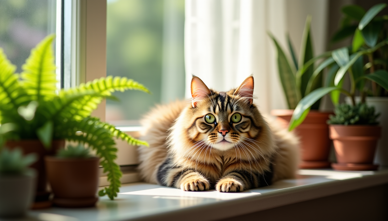 Illustration : « un chat heureux est un chat dont — mystères du comportement félin : comprendre votre chat