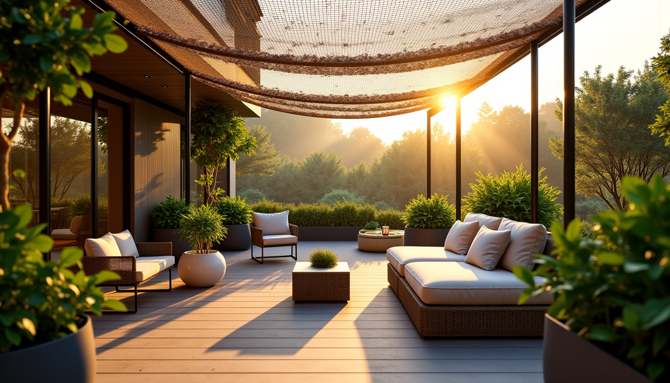 choisir un filet de camouflage pour ombrager sa terrasse avec style — pour faire le meilleur choix, plusieurs éléments doivent
