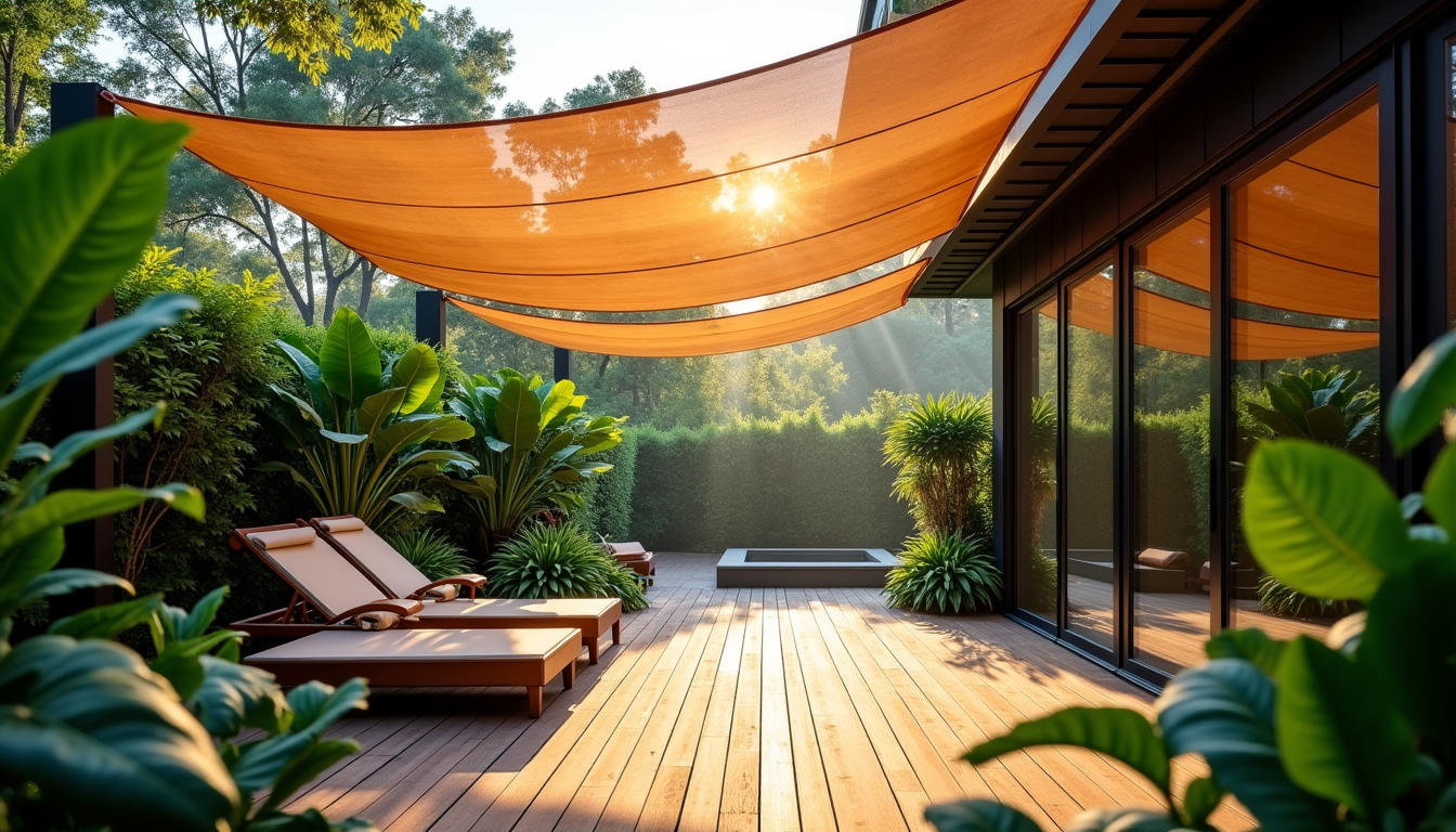 filet de camouflage : la solution esthétique pour se protéger du soleil brûlant — ter à la moisissure, assurant ainsi une excellente