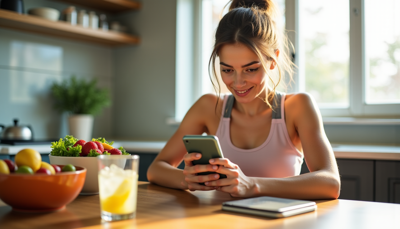 perdre du poids rapidement avec une app coach sportif personnalisée — elles permettent de surveiller son apport alimentaire en
