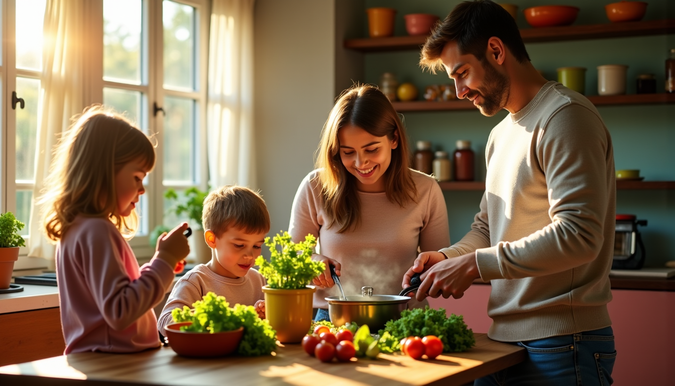 Illustration : en privilégiant la cuisine maison, vous gardez la — épargner au quotidien : comment financer vos projets sans vous priver
