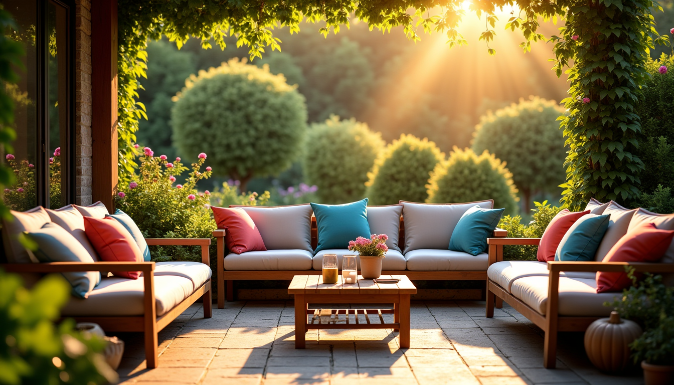 profitez du jardin : astuces pour un extérieur accueillant — pensez également aux coussins d'extérieur, qui apportent une