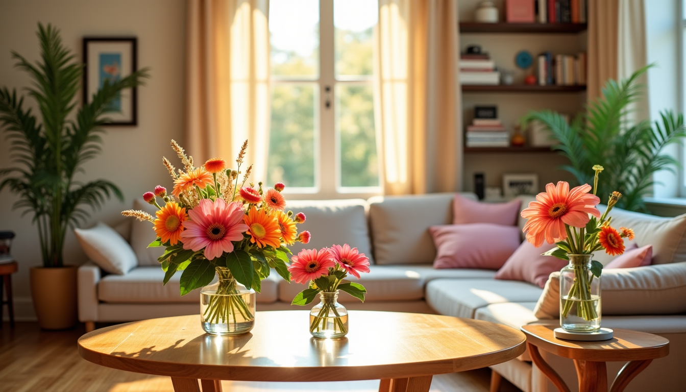 Illustration : e fleurs fraîches contribuent à une signature olfactive — l'art de transformer sa maison en oasis de bien-être