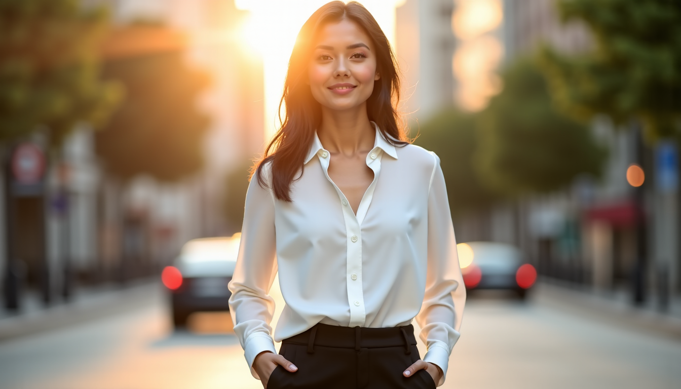l'élégance discrète du minimalisme en mode — les vêtements aux lignes nettes et aux coupes