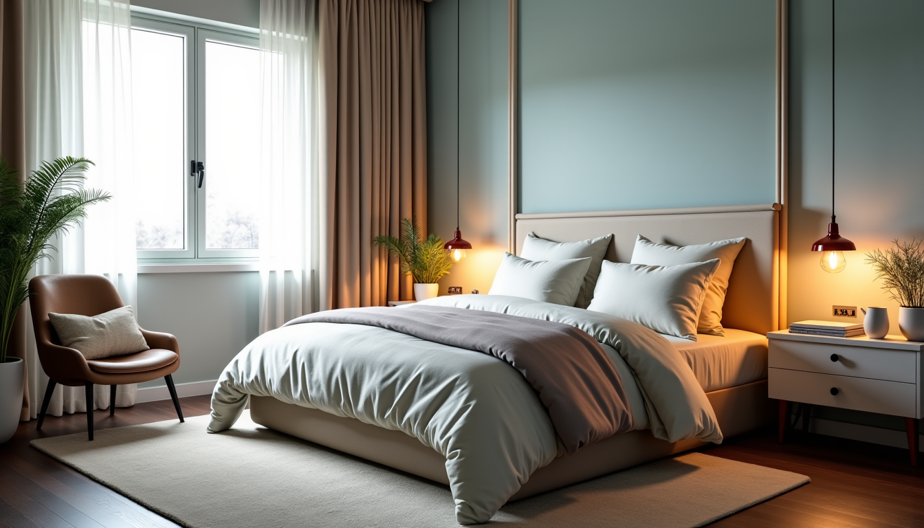 Illustration : la chambre est un sanctuaire de repos. privilégiez — aménagez votre intérieur avec des idées originales et stylées