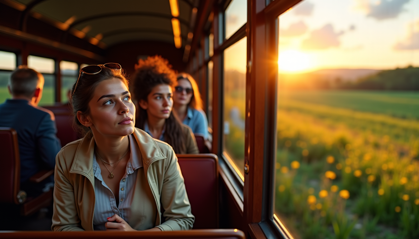Illustration : « le voyage en train est plus qu'un — évasion par les rails : itinéraire et découvertes surprenantes