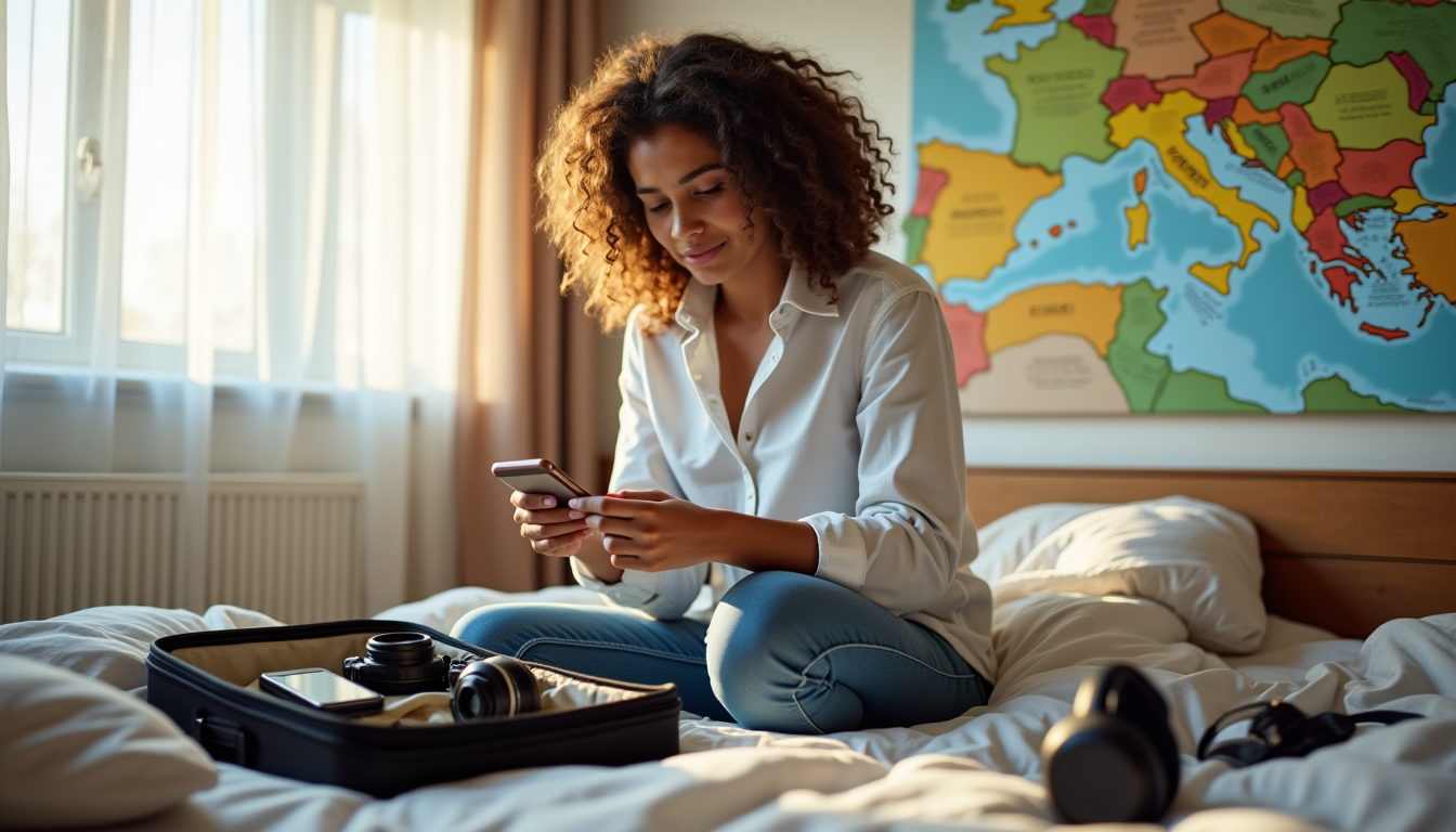 Illustration : t votre téléphone intelligent peut faire office d'appareil — 9 astuces pour perfectionner votre kit de voyage essentiel