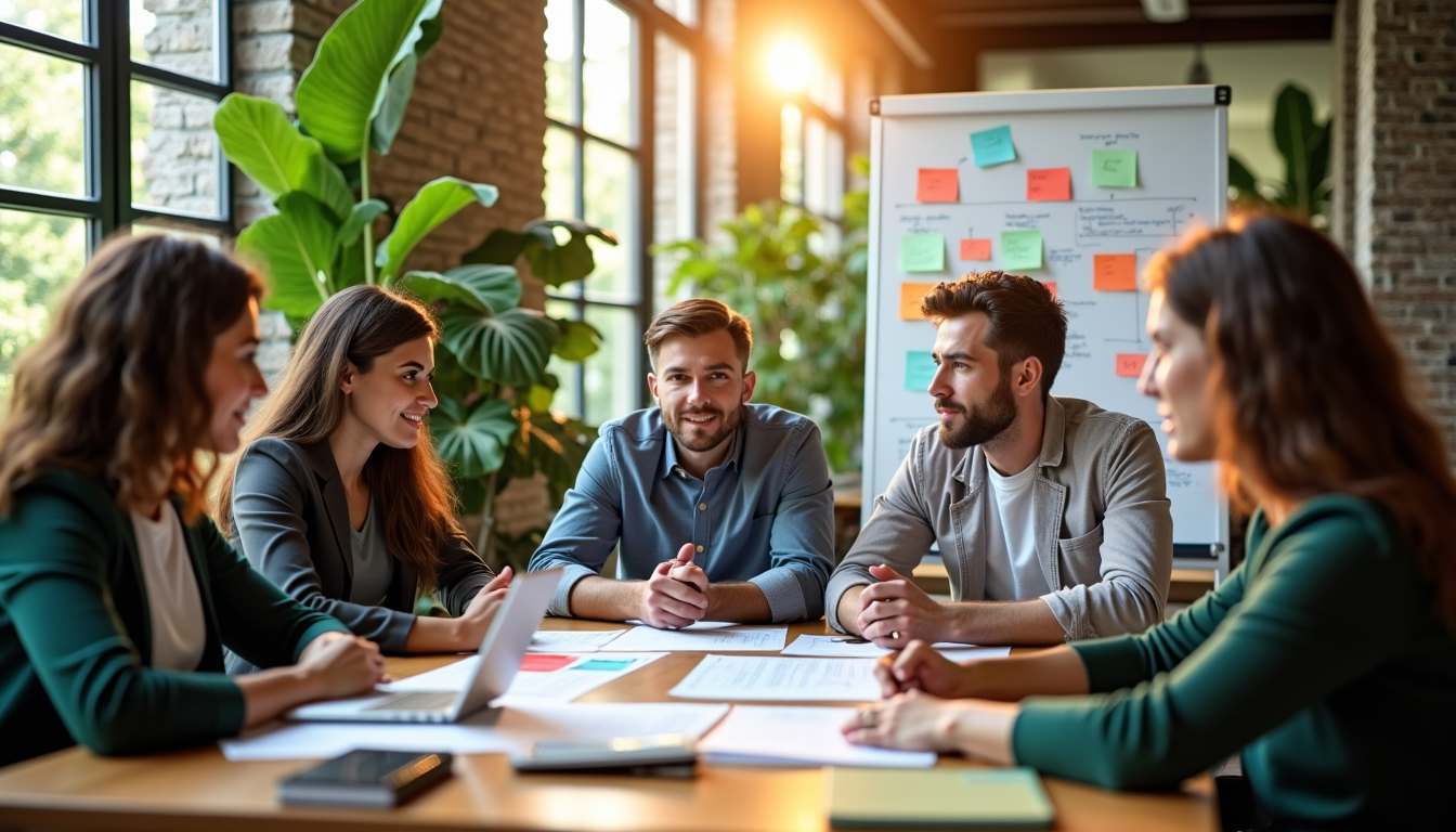 Illustration : pour concrétiser une stratégie de marketing d'impact, les — stratégies créatives pour un marketing d'impact durable