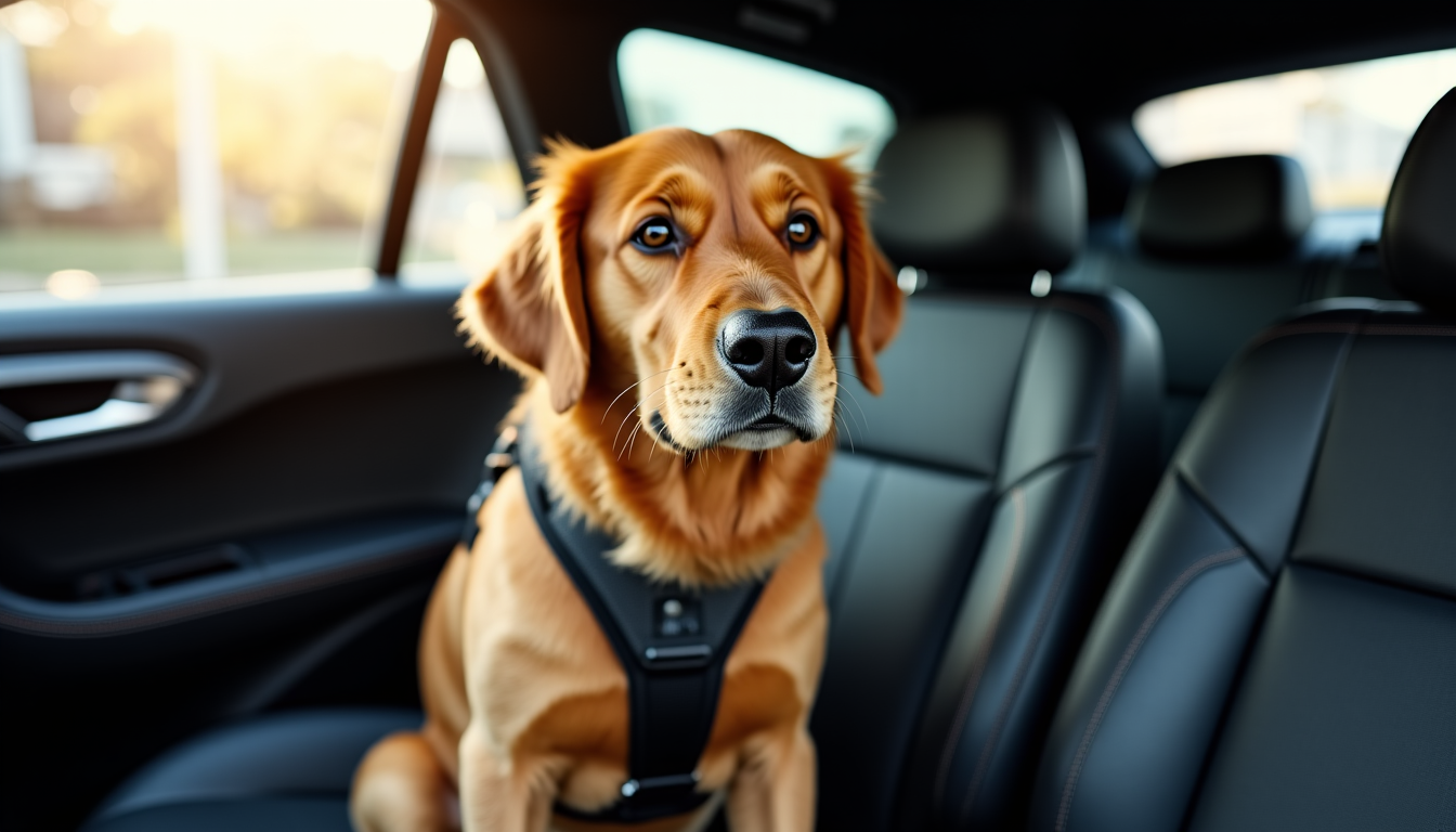 Illustration : un harnais bien ajusté ne doit pas se — sont les meilleurs harnais pour chiens pour garantir leur sécurité en voiture ?