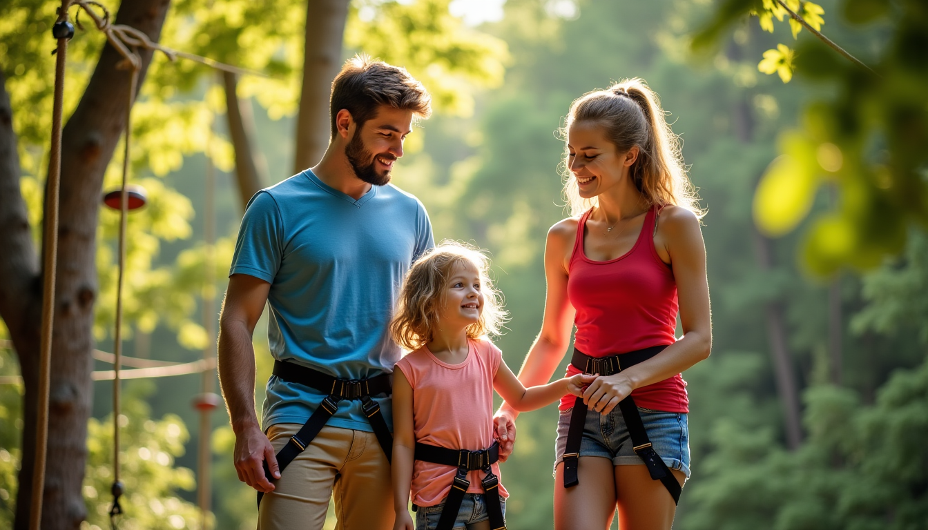 Illustration : cette variété permet de composer une journée sur — parc aventure en famille : nos idées de sorties nature à tester cet été