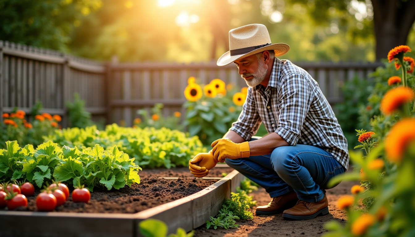 Illustration : érature extrêmes. en se décomposant, il enrichit progressivement — réussir votre premier potager à la maison avec les conseils de la bonne graine