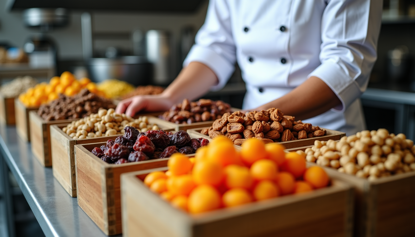 Illustration : "la qualité d'un plat ne peut excéder la — choisir ses fruits secs en vrac pour une cuisine professionnelle de qualité