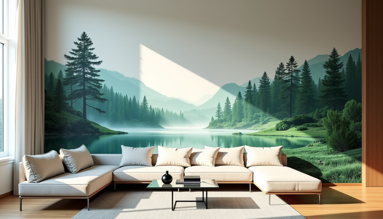 papier peint salon : découvrez les tendances indispensables pour un intérieur moderne — un décor panoramique bien choisi peut devenir la