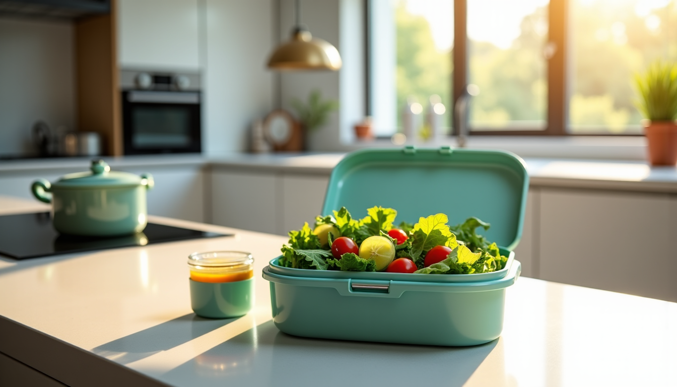 conserver la fraîcheur de vos repas avec notre lunch box ? — par exemple, une salade composée peut conserver tout