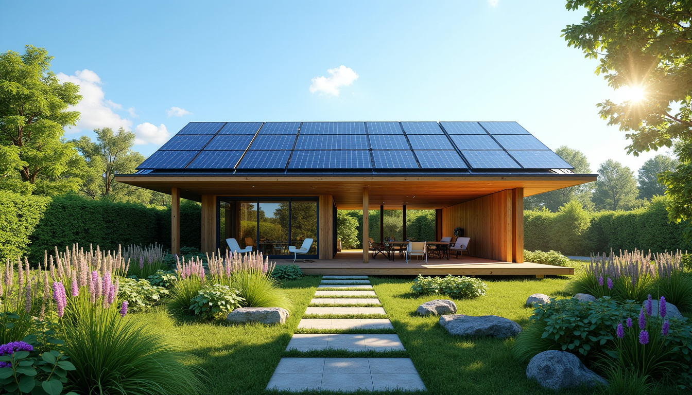 Illustration : les panneaux solaires photovoltaïques sont couramment installés pour — secrets cachés des maisons écologiques modernes