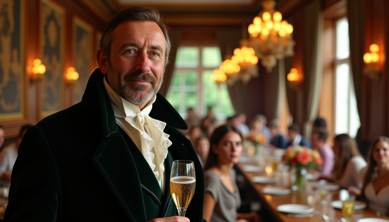 Illustration : onseils de dégustation peuvent être trouvés sur des — « je bois des étoiles » : l'histoire fascinante de dom pérignon et du champagne