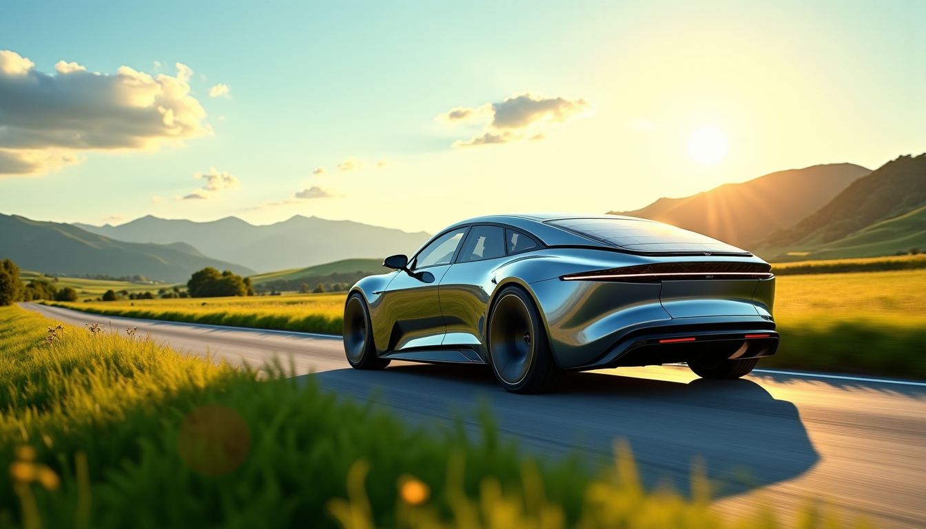 Illustration : ilosophie de déplacement, où chaque kilomètre parcouru participe — roulez autrement avec l'innovation automobile durable
