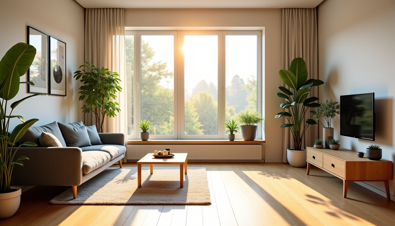 créer un espace de vie harmonieux à la maison — ssez de l'espace autour des meubles pour une
