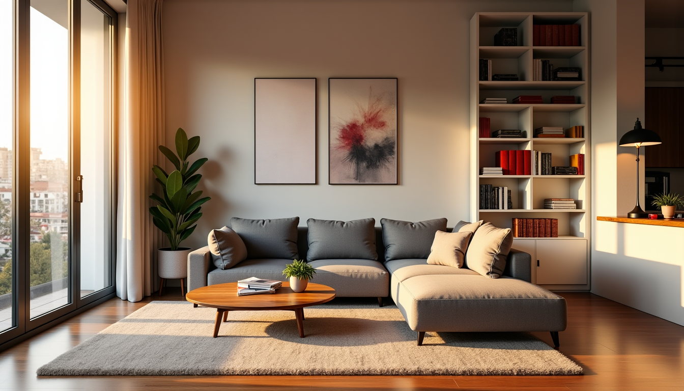 Illustration : le choix et l'agencement du mobilier, combinés à — créer un espace de vie harmonieux à la maison