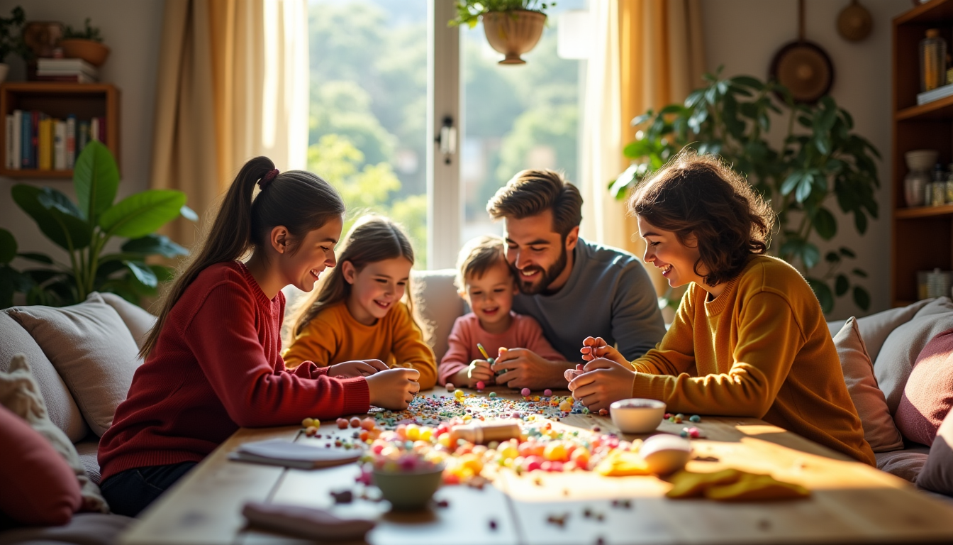 Illustration : impliquez tous les membres de la famille dans — créer un foyer harmonieux avec ces astuces simples
