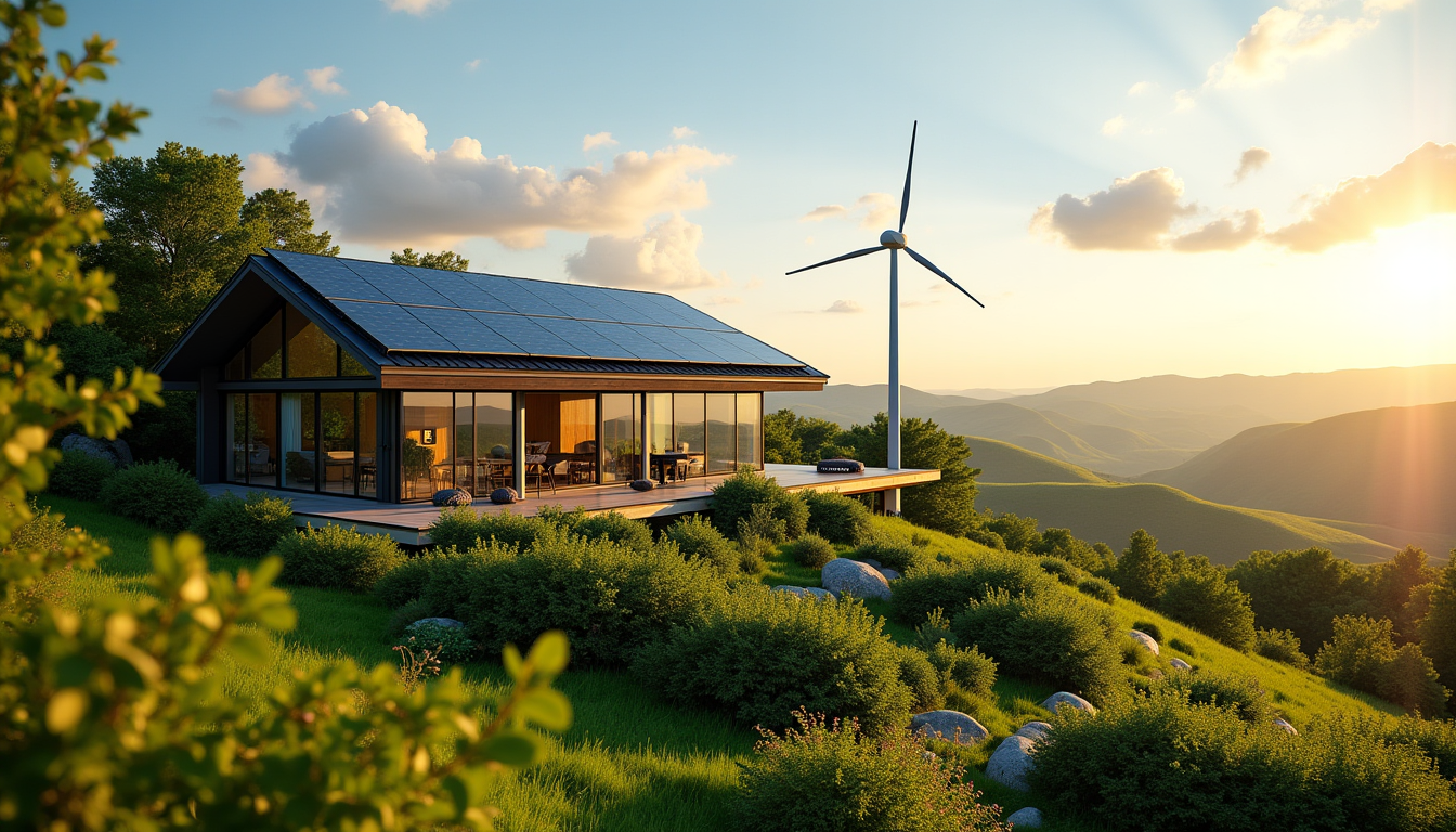 Illustration : le projet de construire ou de transformer une — énergies renouvelables : vivre dans une maison éco autonome