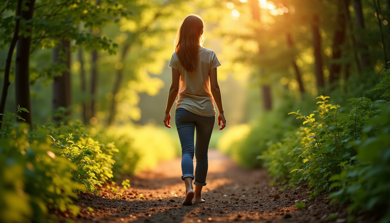 révéler la sérénité intérieure par des pratiques simples — pieds, au mouvement du corps et à l'environnement,