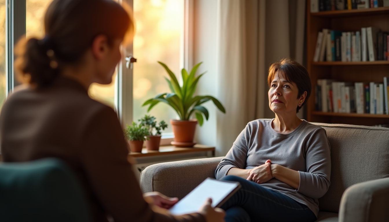 Illustration : cette relation de confiance permet de revisiter des — comprendre l'impact de la thérapie sur le bien-être
