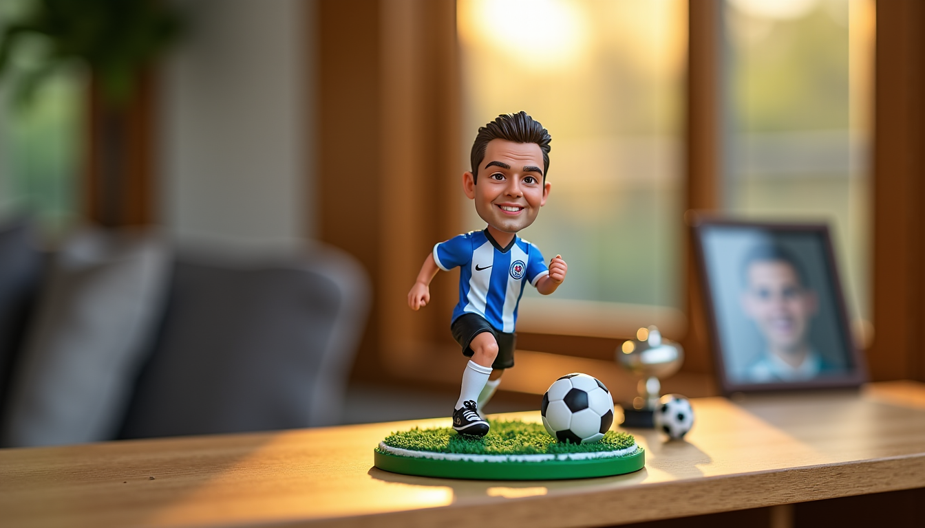 Illustration : les moments forts de la vie d'un sportif — figurine foot personnalisé : le cadeau tendance pour surprendre un fan de football