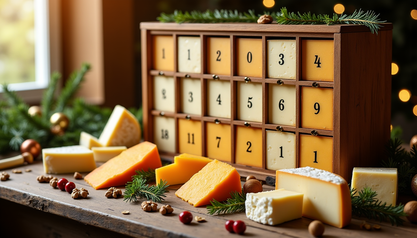calendrier de l'avent fromage : notre sélection des meilleures options pour les gourmands — anglais, les goudas hollandais ou les pecorinos italiens,