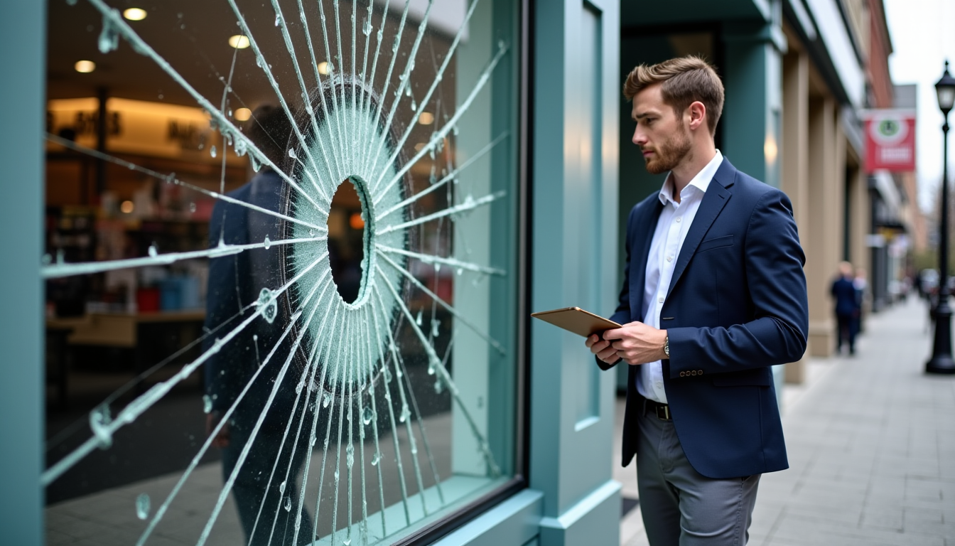 vitrine brisée : comment déclarer un sinistre bris de glace pour votre local — la déclaration de sinistre est une étape formelle