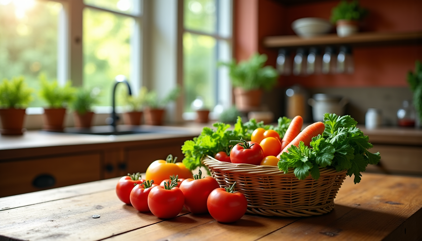 cultivez votre harmonie intérieure et trouvez l'équilibre parfait — privilégier des produits frais, de saison, et minimiser