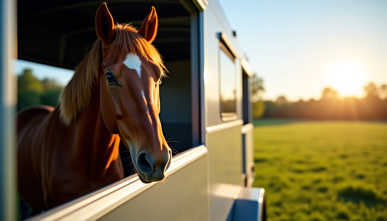 Illustration : qui déplacent régulièrement leur cheval, garantissant la sécurité — assurance équidés : les garanties essentielles pour préserver la santé et le bien-être de votre cheval