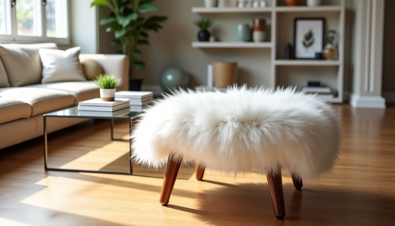 les tabourets fourrure sont-ils devenus incontournables en décoration ? — un des atouts majeurs du tabouret en fourrure