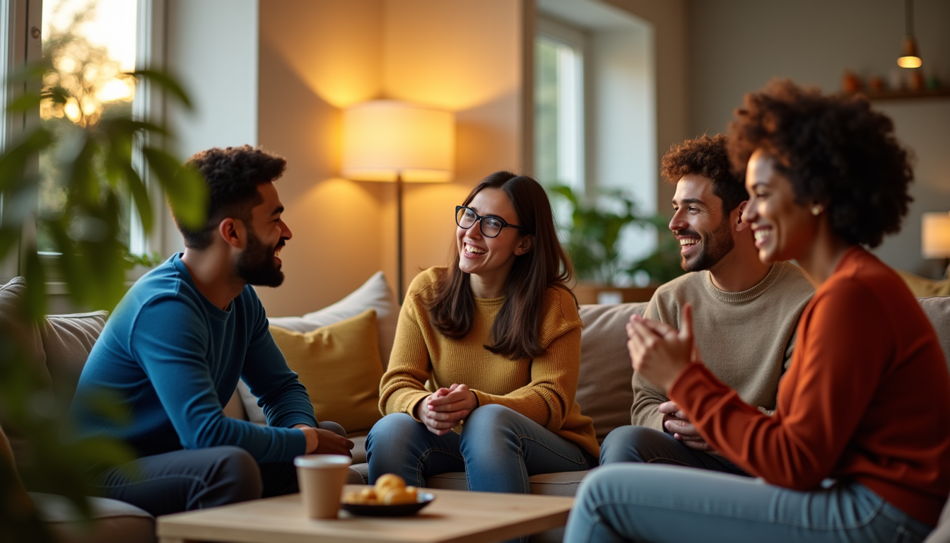 Illustration : enfin, entretenir des relations sociales saines est vital. — améliorer son bien-être au quotidien par des gestes simples