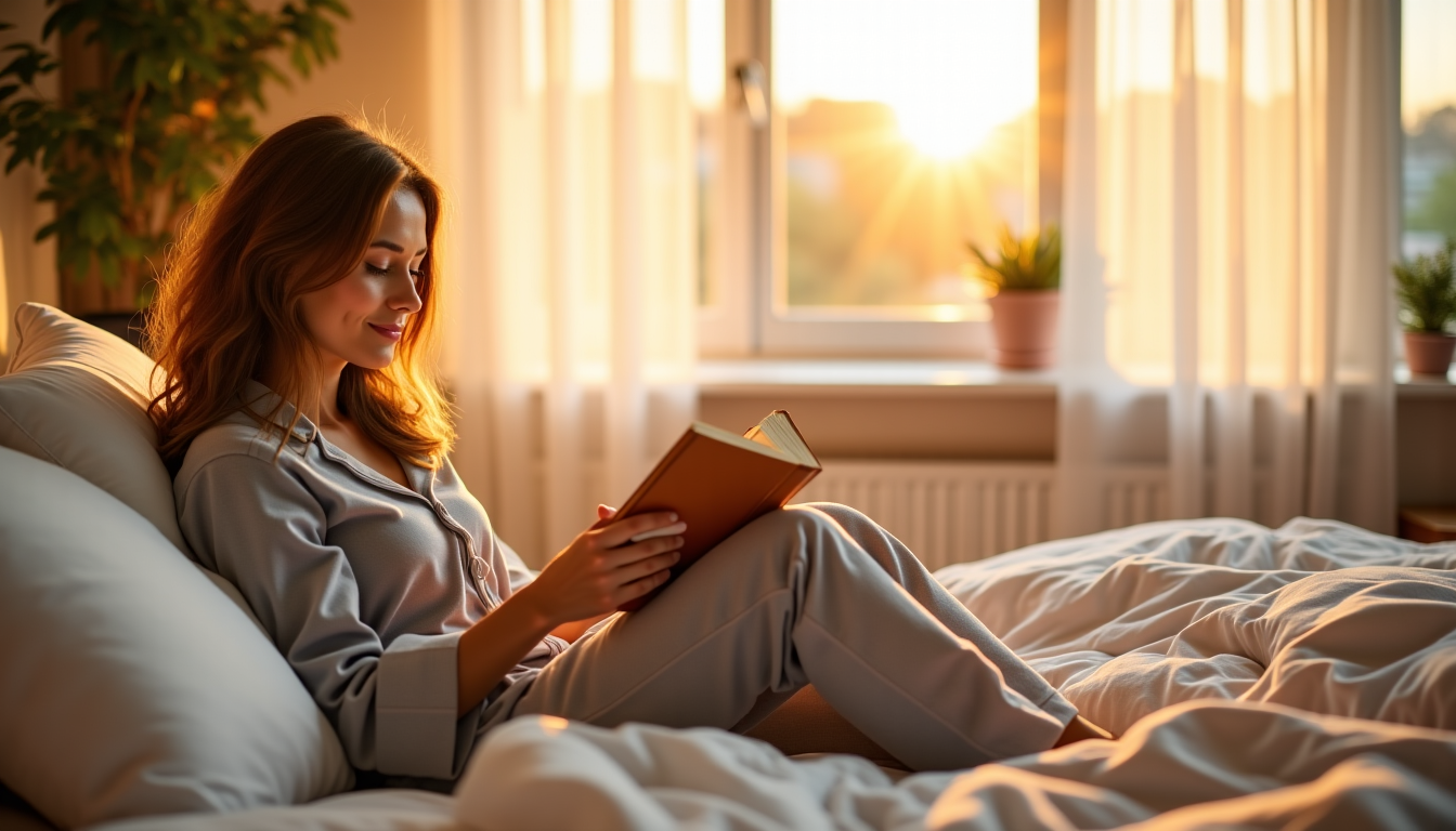 Illustration : nuits de qualité peuvent améliorer votre humeur, votre — améliorez votre bien-être avec des habitudes simples et efficaces