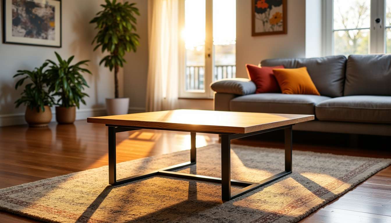 Illustration : "la table basse relevable n'est pas qu'un simple — opter pour une table basse relevable pour transformer votre intérieur ?