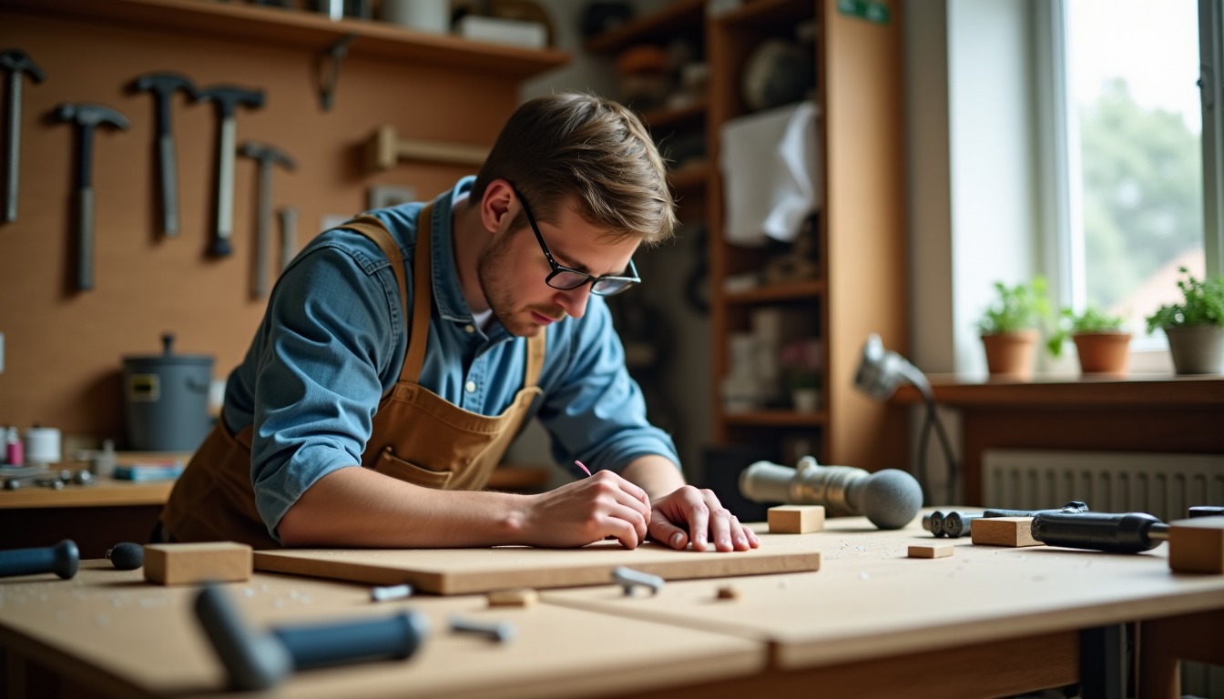 outils indispensables pour débuter en bricolage maison — eubles en kit, ou même enfoncer des pavés.
