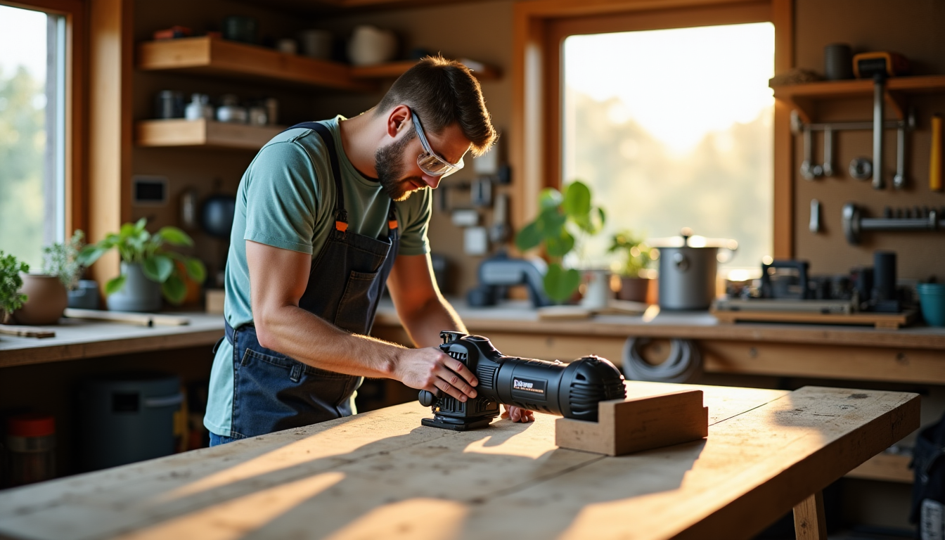 Illustration : teur intégré ou à la possibilité de connecter — outils indispensables pour débuter en bricolage maison