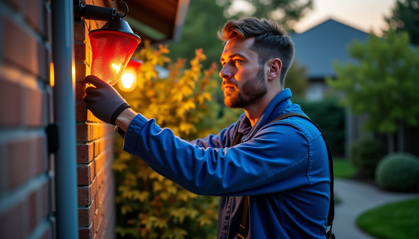 Illustration : il est conseillé de placer un grillage avertisseur — installer un éclairage extérieur : conseils et astuces
