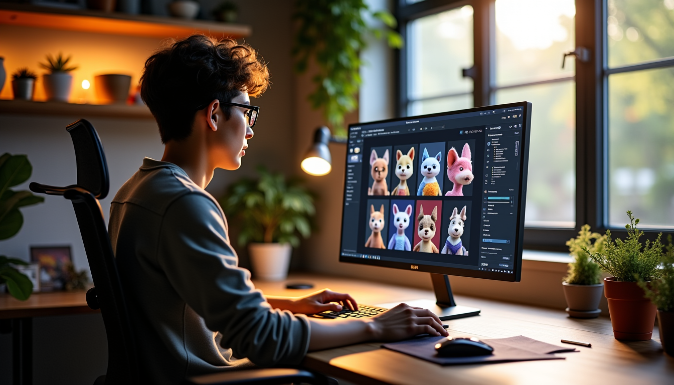 Illustration : « la véritable magie de l'intelligence artificielle réside — configurer et personnaliser une compagne ia dans le style furry