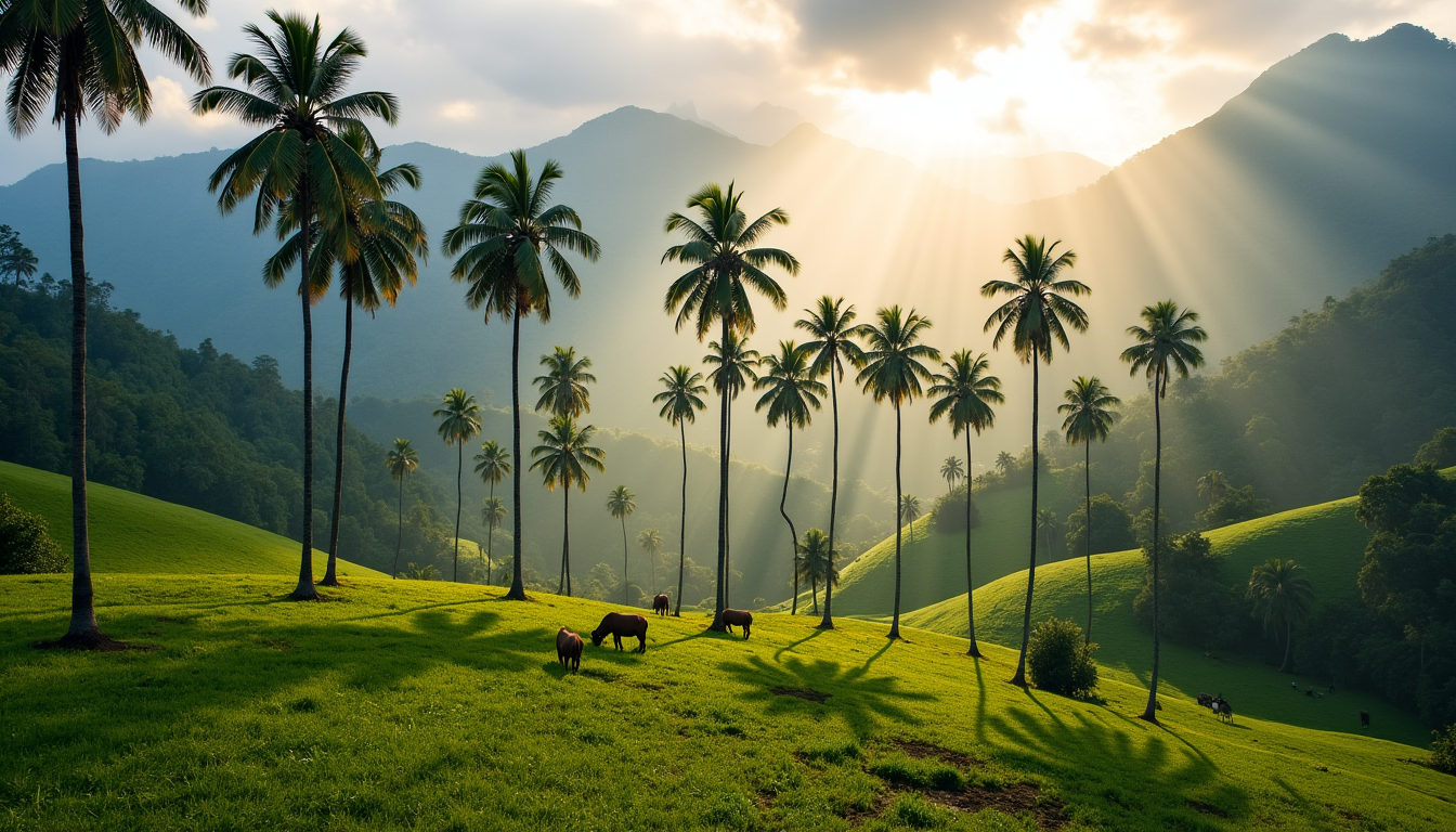 à la découverte du triangle du café en colombie : entre nature et traditions — l'image la plus emblématique de la région est