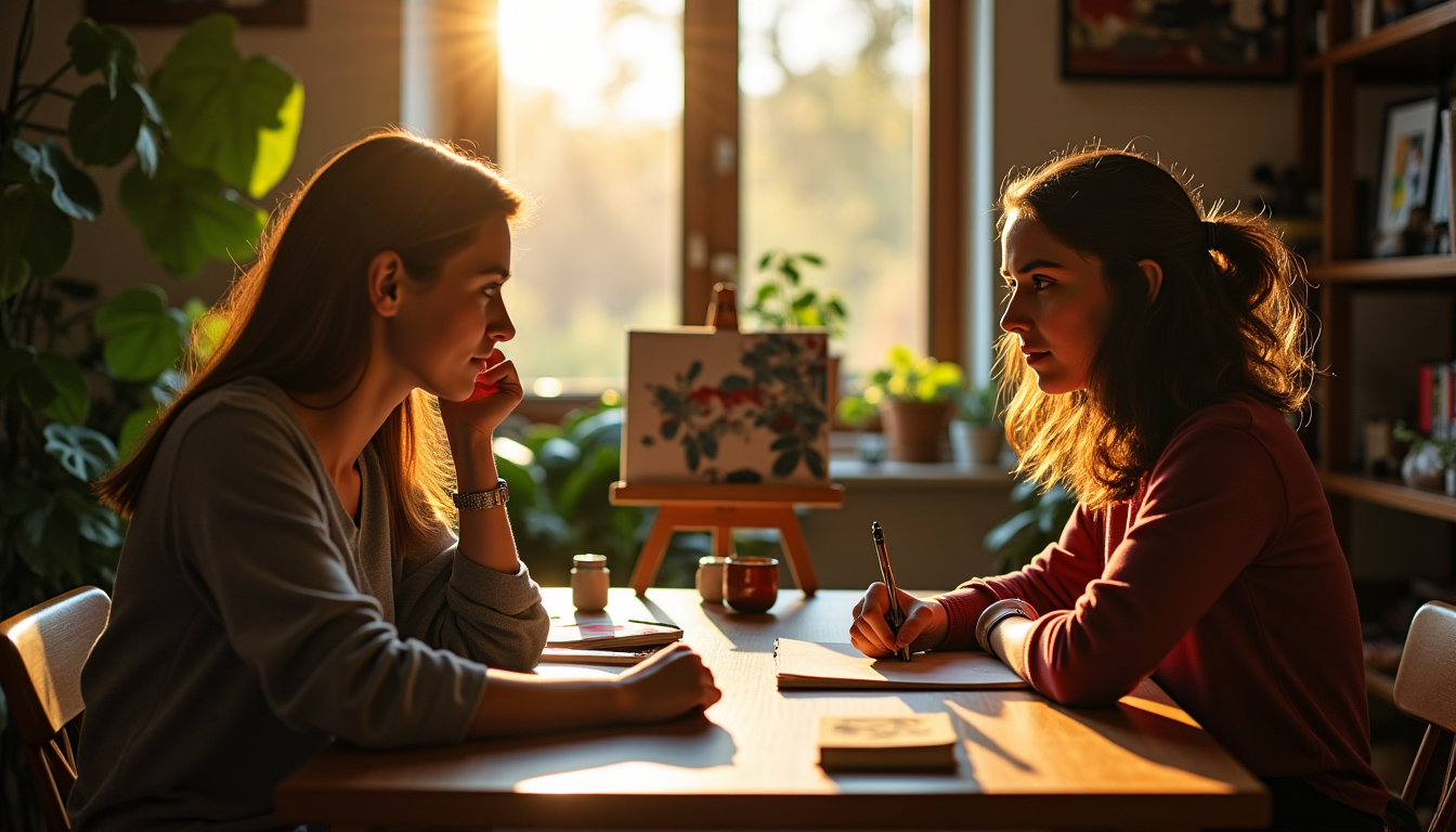 équilibre quotidien : l'art de vivre en harmonie intérieure — l'écriture, la conversation avec un ami de confiance,