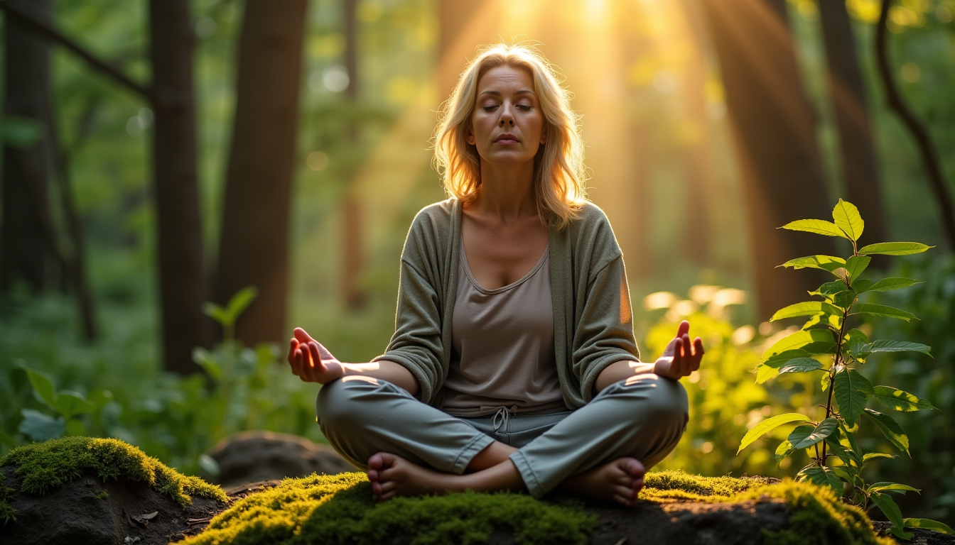 Illustration : sur le plan émotionnel, cette pratique favorise une — plongez dans le silence : l'art de la méditation