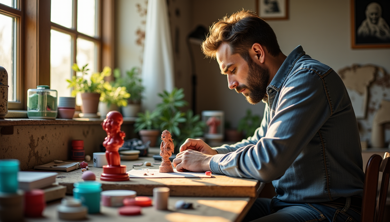 Illustration : la magie de la figurine 3d personnalisée réside — avantages d'une figurine 3d personnalisée par rapport aux cadeaux classiques