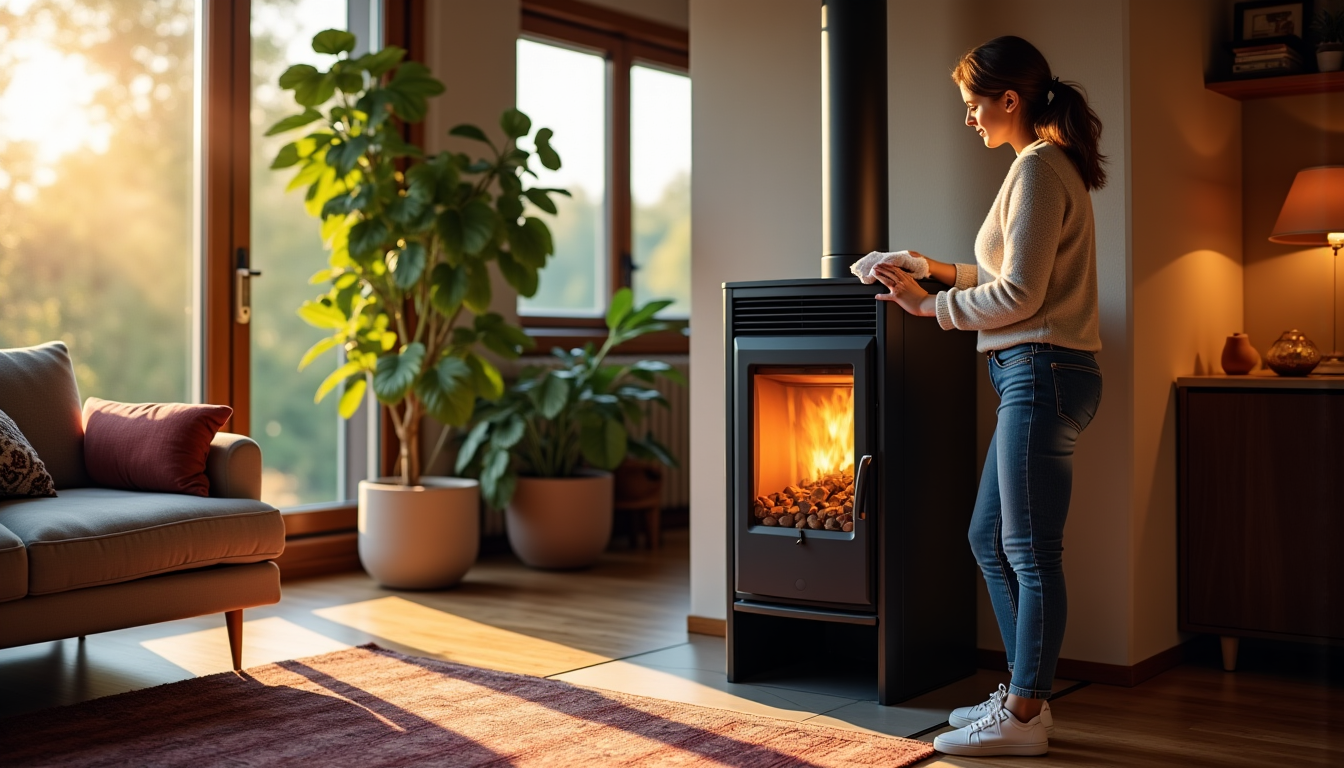 Illustration : ous donner des conseils personnalisés pour l'utilisation et — poêle à granulés : les bons gestes d'entretien pour éviter les risques d'incendie
