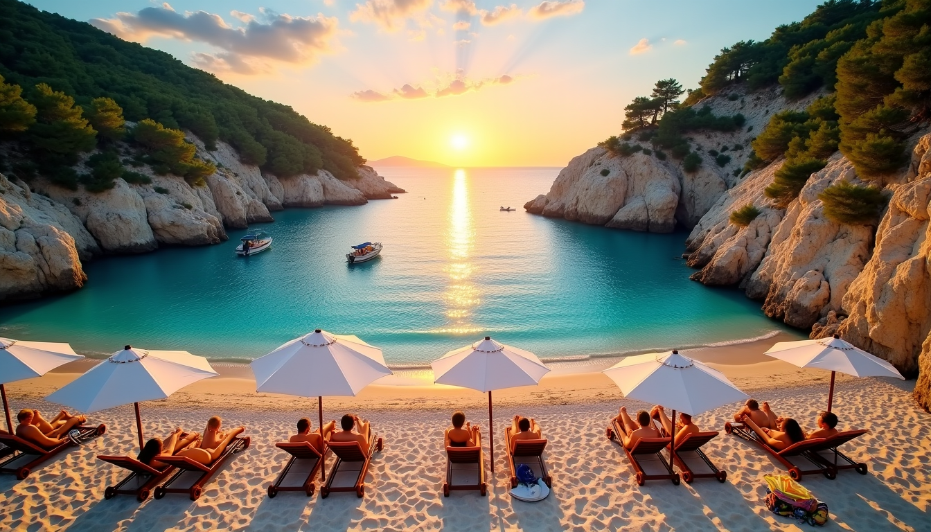 plus belles plages de grèce entre eaux turquoise et paysages spectaculaires — t combiner la détente sur le sable avec